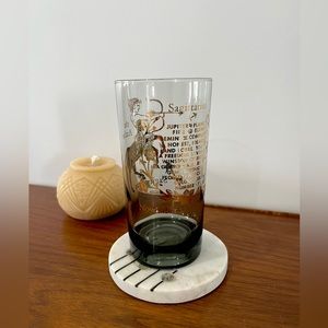 ♐️ Vintage Sagittarius Zodiac Tumbler Glass